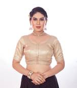 Mmore Women's Banaras Embroidered Readymade Padded Saree Blouse