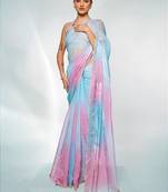 Embellished Beads And Stones Organza Saree