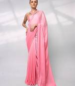 Embellished Satin Saree