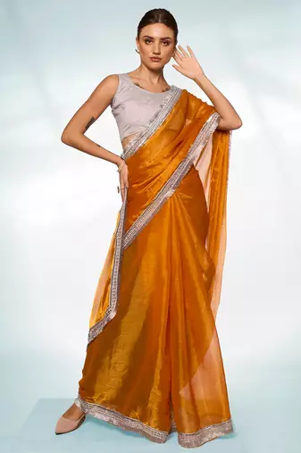 Embellished Organza Saree