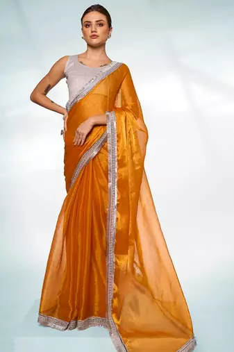 Embellished Organza Saree