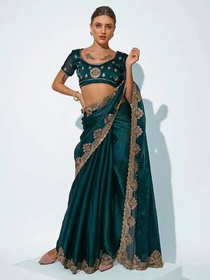 Embroidered Embellished Saree 2