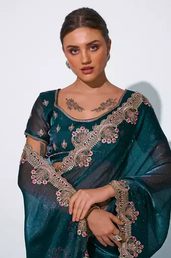 Embroidered Embellished Saree