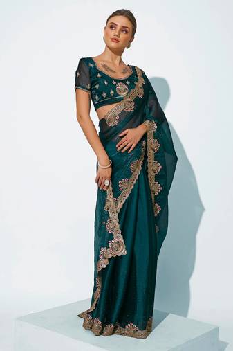 Embroidered Embellished Saree