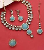 Double delight kundan choker necklace set