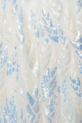 White Multiple Sequins And Thread Embroidered Soft Designer Lehenga Choli For Party