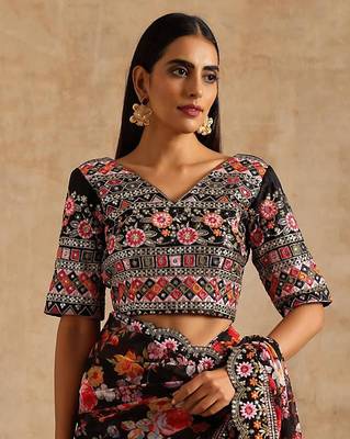 Print Designer Party Wear Work Saree  4