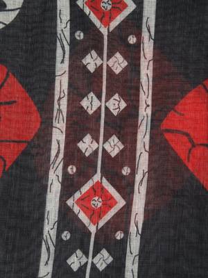 Pinkloom women's black linen-saree with running blouse piece 4