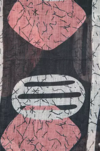 Pinkloom women's black linen-saree with running blouse piece