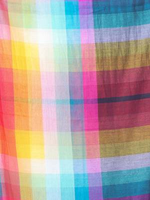 Navy blue and multicolor colorblocked mulmul cotton saree 4