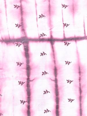 All over foliage embroidery white and wine silk saree with chanderi borders 4