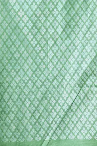 Off white silk soft saree with stripes pattern