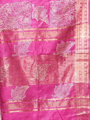 Purple silk soft saree with zari borders 4