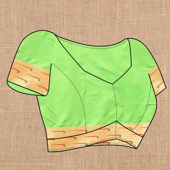 Pista Color Faux Banarasi Silk Saree With Paithani Rich Weaved Pallu And Blouse 5