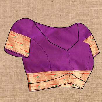 Wine Color Faux Banarasi Silk Saree With Paithani Rich Weaved Pallu And Blouse 5