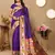 Purple Color Faux Banarasi  Silk Saree With Paithani Rich Weaved Pallu And  Blouse