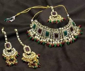 Kundan choker necklace set 1