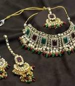 Kundan choker necklace set