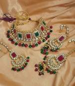 Kundan choker necklace set
