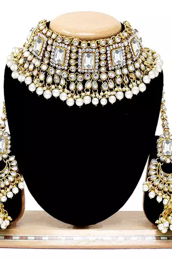 Kundan choker necklace set