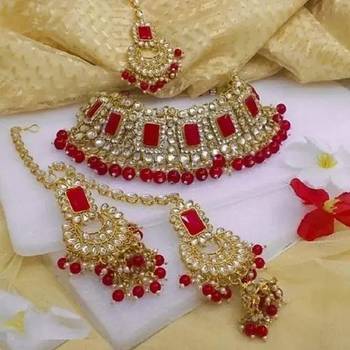 Kundan choker necklace set 2