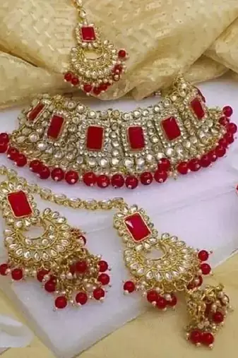 Kundan choker necklace set