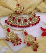 Kundan choker necklace set