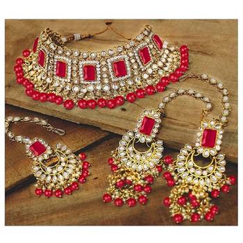 Kundan choker necklace set 2