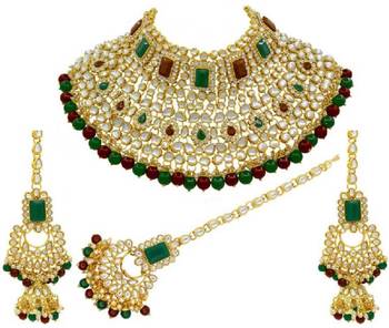 Kundan choker necklace set 1