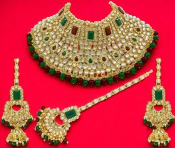 Kundan choker necklace set 2