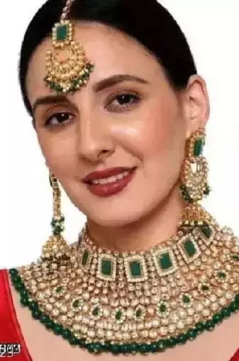 Kundan choker necklace set