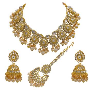 Kundan choker necklace set 2