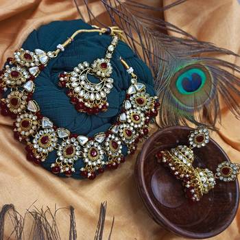 Kundan choker necklace set 2