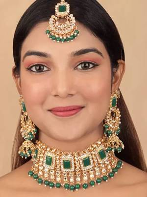 Kundan choker necklace set 2