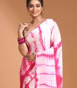 Light multicolour tai dai saree