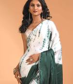 Light multicolour tai dai saree