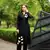 Nikhaar  black hand embroidery art silk straight cut kurta &