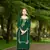 Nikhaar  green hand embroidery art silk straight cut kurta &