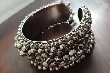 Ghungroo kada cuff navratri bangle ethnic jewelry adjustable kadas bangle for women nav ratri jewellery wraparound cuffs 1