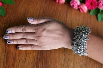 Ghungroo kada cuff navratri bangle ethnic jewelry adjustable kadas bangle for women nav ratri jewellery wraparound cuffs 2