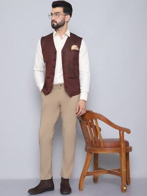 Waistcoat with welt pockets 1