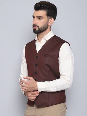 Waistcoat with welt pockets 4