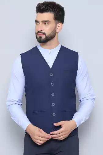 Waistcoat with welt pockets