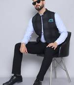 Nehru jacket with welt pockets