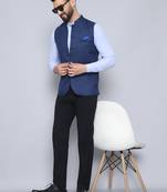 Nehru jacket with welt pockets