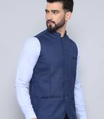 Nehru jacket with welt pockets
