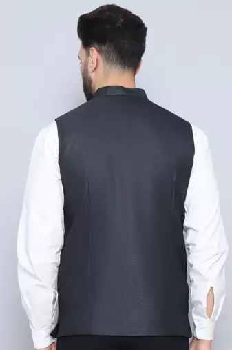 Nehru jacket with welt pockets