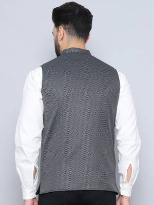 Nehru jacket with welt pockets 3