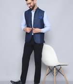 Nehru jacket with welt pockets