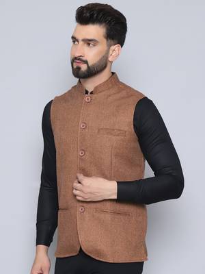 Nehru jacket with welt pockets 4